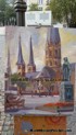 Mark N Brown takes in the lovely German landscape and produces another great Plein Air artwork